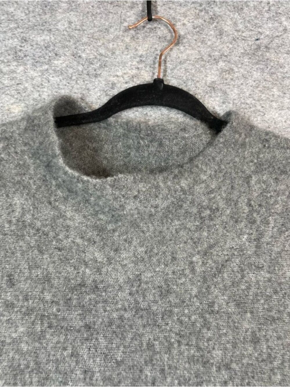 The Fisher Project Cashmere Grey Knit Sweater Minimalist Quiet Luxury Cozy Chic - Picture 4 of 14